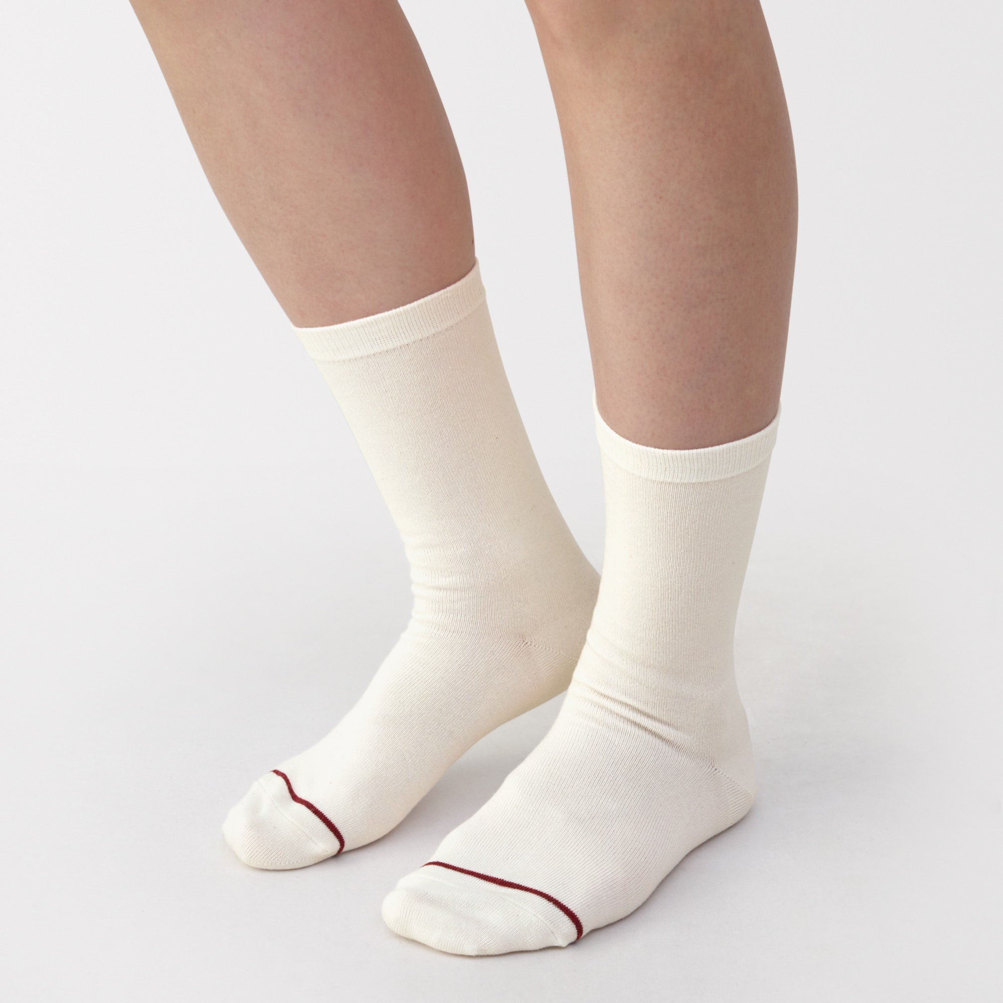婦人　足なり直角　履き口やわらか　あったか綿　靴下（ウール入り・口ゴムなし）