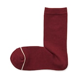 婦人　足なり直角　履き口やわらか　あったか綿　靴下（ウール入り・口ゴムなし）