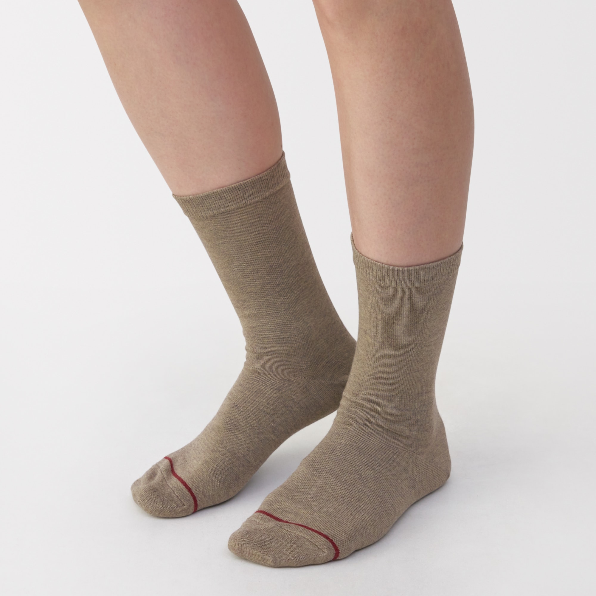 婦人　足なり直角　履き口やわらか　あったか綿　靴下（ウール入り・口ゴムなし）