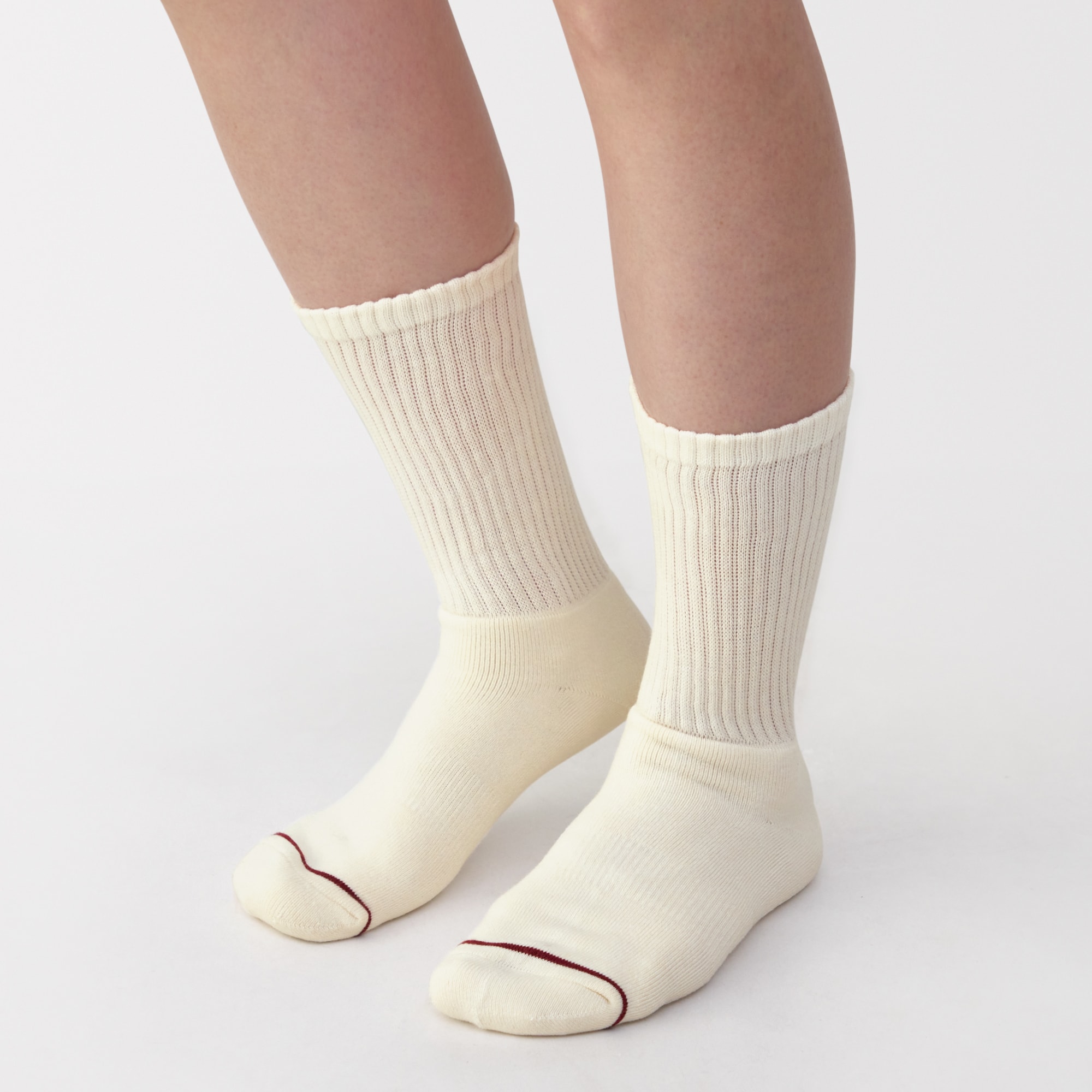 婦人　足なり直角　あったか綿　厚手靴下（ウール入り・無地）