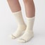 婦人　足なり直角　あったか綿　厚手靴下（ウール入り・無地）