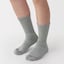 婦人　足なり直角　あったか綿　厚手靴下（ウール入り・無地）