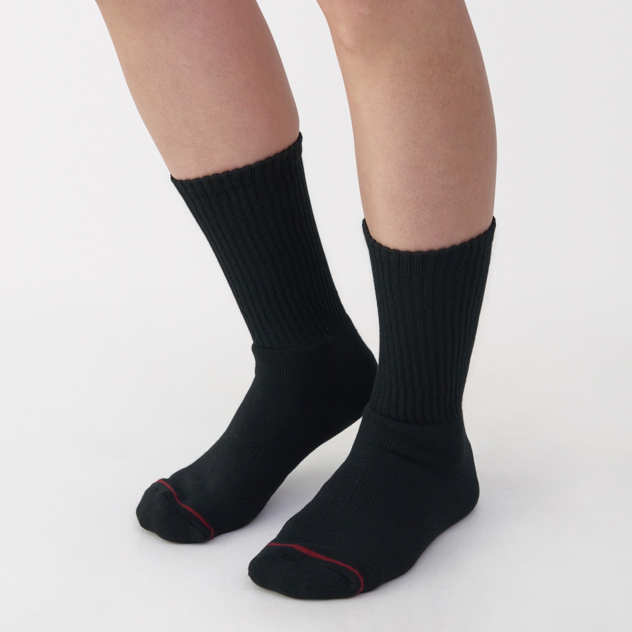 婦人　足なり直角　あったか綿　厚手靴下（ウール入り・無地）