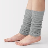 あったか綿　手にも使える　レッグウォーマー（ウール入り）