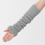 あったか綿　手にも使える　レッグウォーマー（ウール入り）