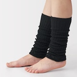 あったか綿　手にも使える　レッグウォーマー（ウール入り）