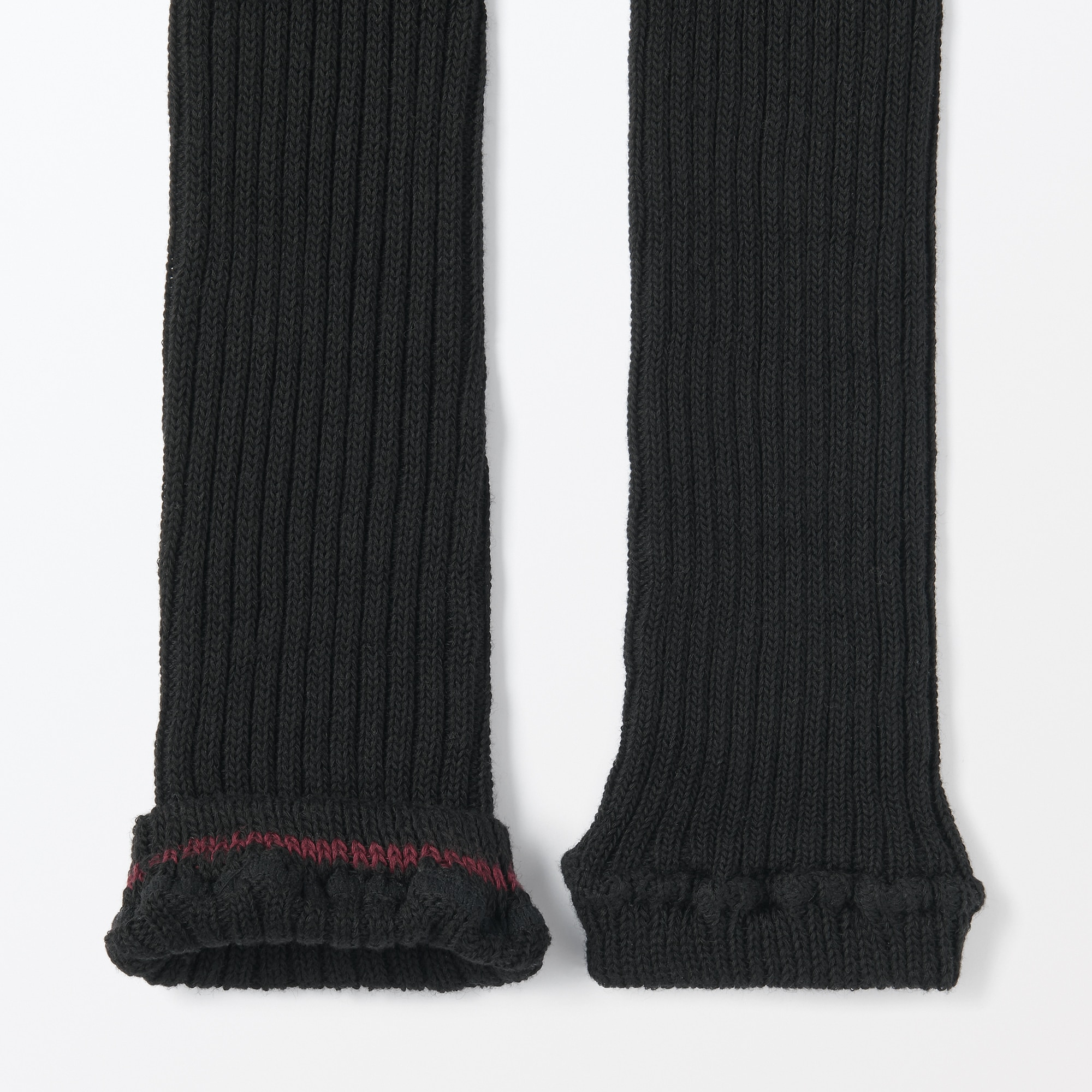 あったか綿　手にも使える　レッグウォーマー（ウール入り）