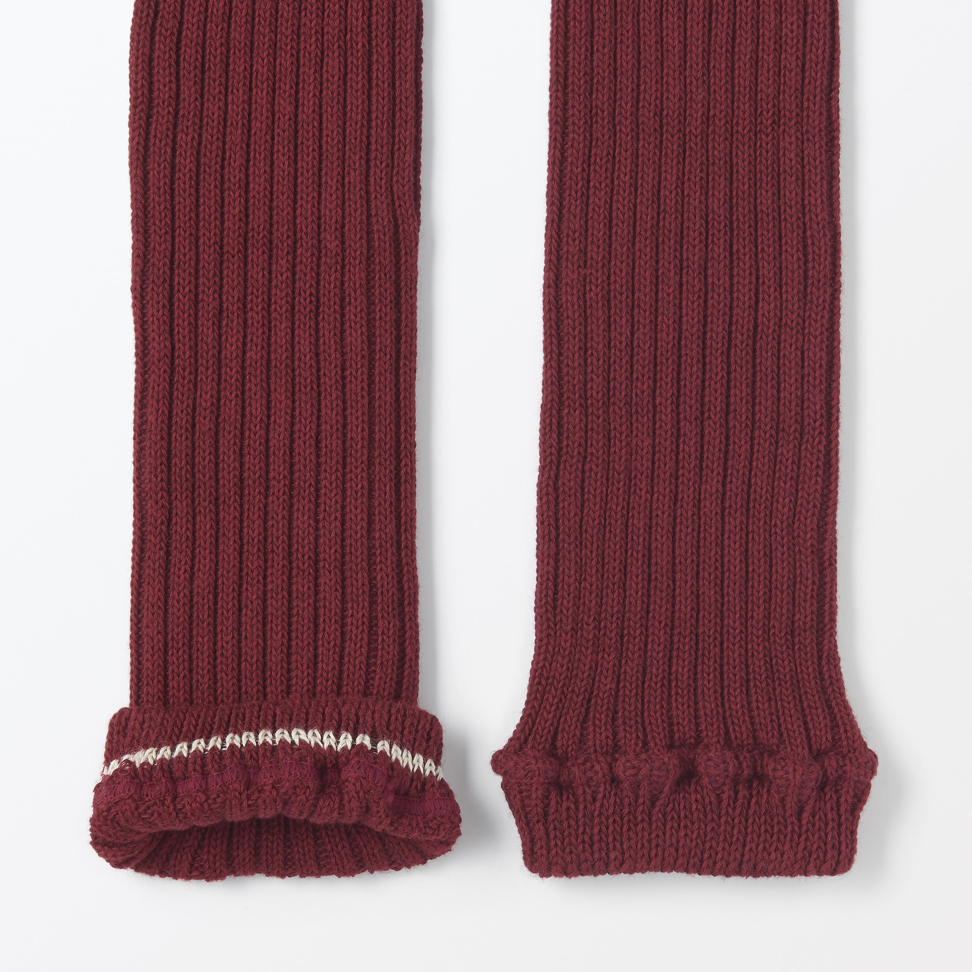 あったか綿　手にも使える　レッグウォーマー（ウール入り）