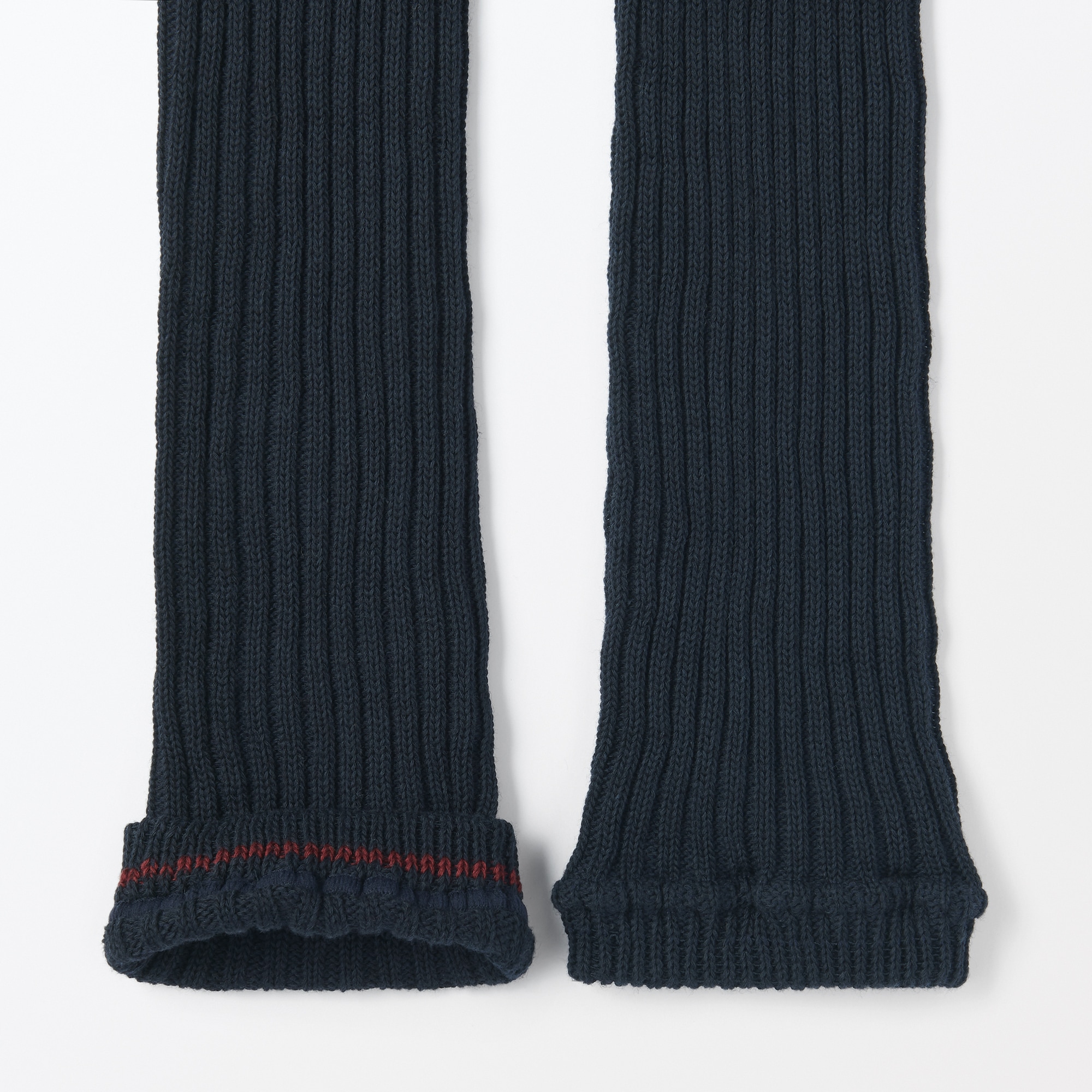 あったか綿　手にも使える　レッグウォーマー（ウール入り）