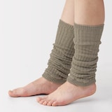 あったか綿　手にも使える　レッグウォーマー（ウール入り）