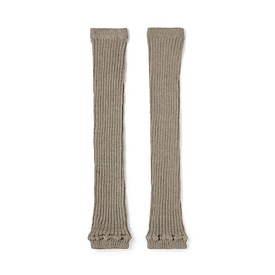 あったか綿　手にも使える　レッグウォーマー（ウール入り）