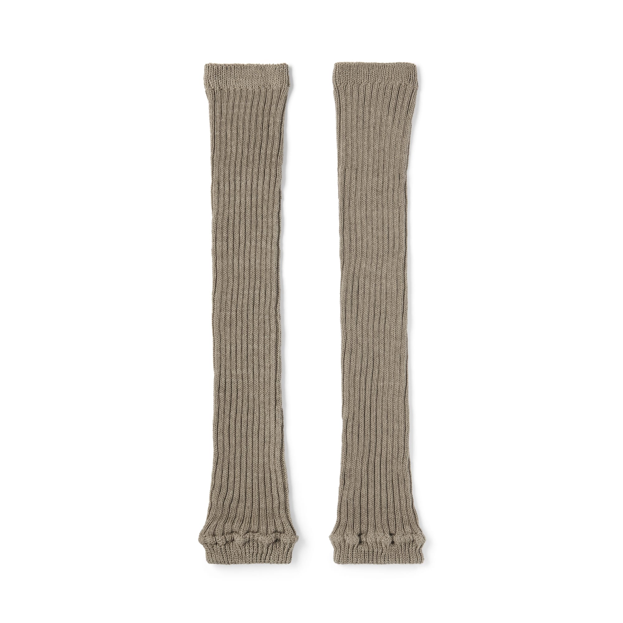 あったか綿　手にも使える　レッグウォーマー（ウール入り）