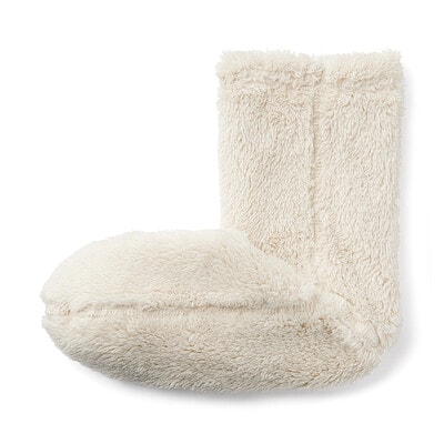 婦人　足なり直角　再生ポリエステル　ボアフリース　ルームソックス