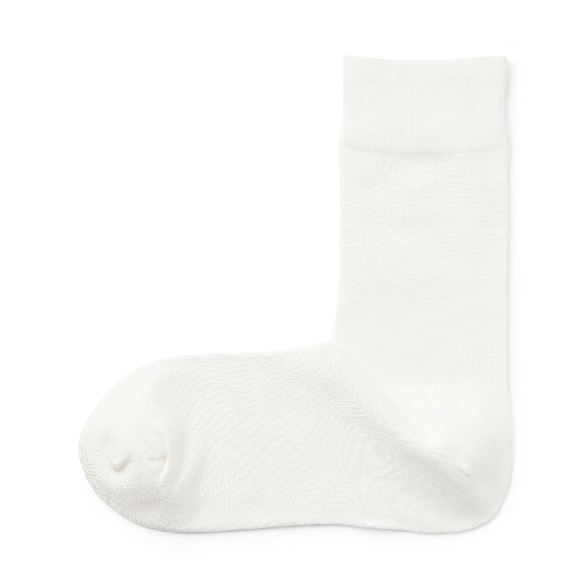 婦人　足なり直角　履き口やわらか　レーヨン混　薄手靴下