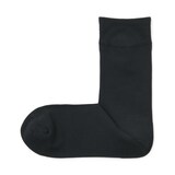 婦人　足なり直角　履き口やわらか　レーヨン混　薄手靴下