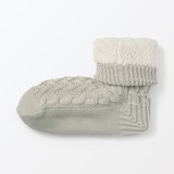 婦人　足なり直角　再生ポリエステル　内側ボア　ルームソックス