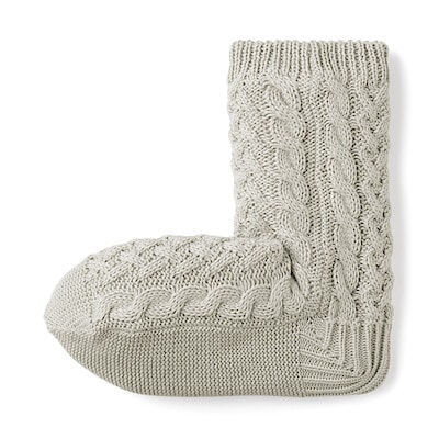 婦人　足なり直角　再生ポリエステル　内側ボア　ルームソックス