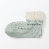 婦人　足なり直角　再生ポリエステル　内側ボア　ルームソックス