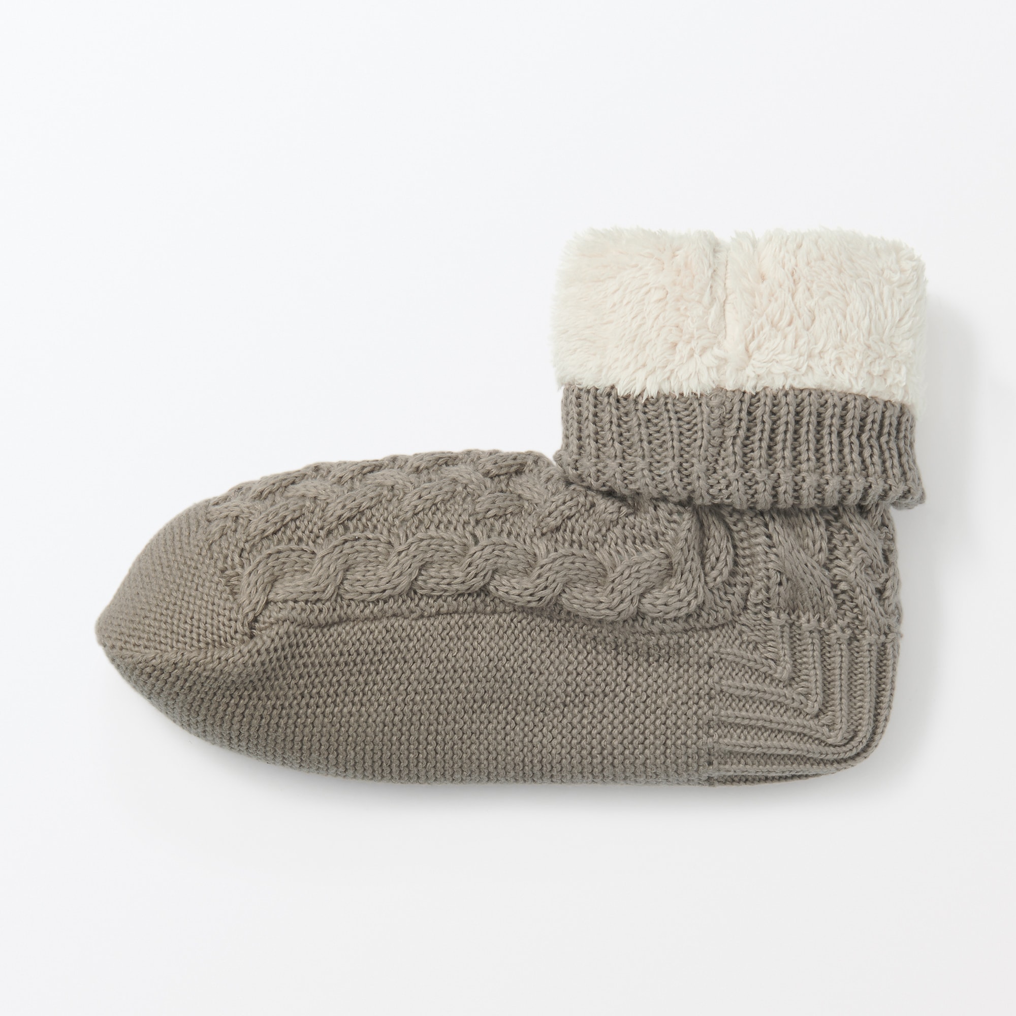 婦人　足なり直角　再生ポリエステル　内側ボア　ルームソックス