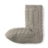 婦人　足なり直角　再生ポリエステル　内側ボア　ルームソックス