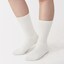 婦人　足なり直角　履き口やわらか　くしゅっと履ける　リブ編み靴下
