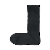 婦人　足なり直角　履き口やわらか　くしゅっと履ける　リブ編み靴下