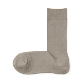 婦人　足なり直角　リブ編み靴下※杢色