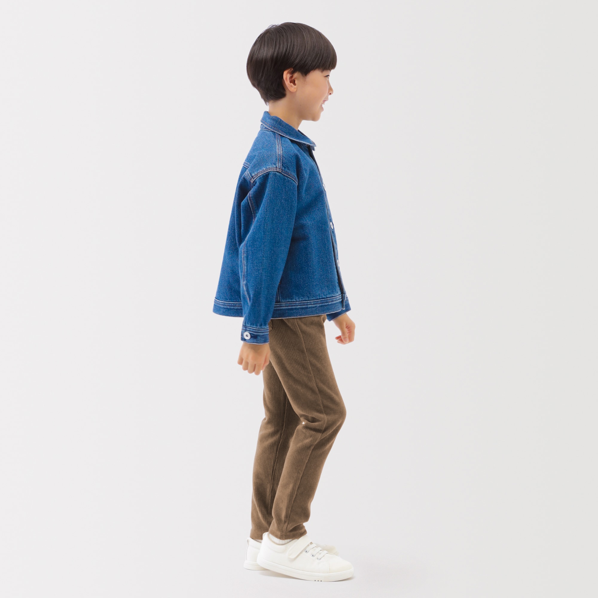 キッズ　ジャージーストレッチコーデュロイレギンスパンツ