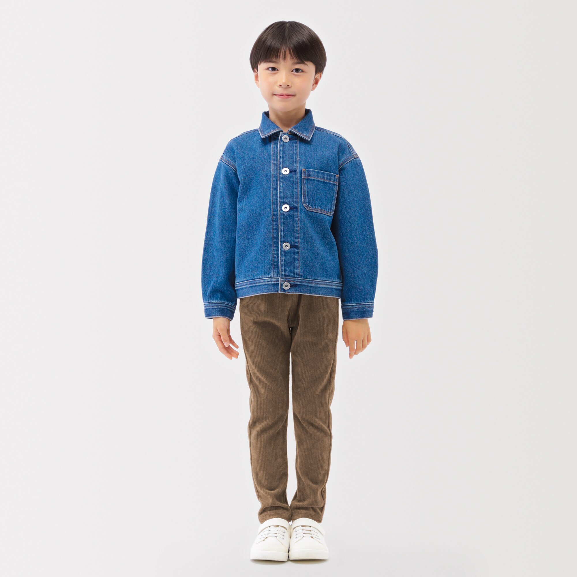 キッズ　ジャージーストレッチコーデュロイレギンスパンツ