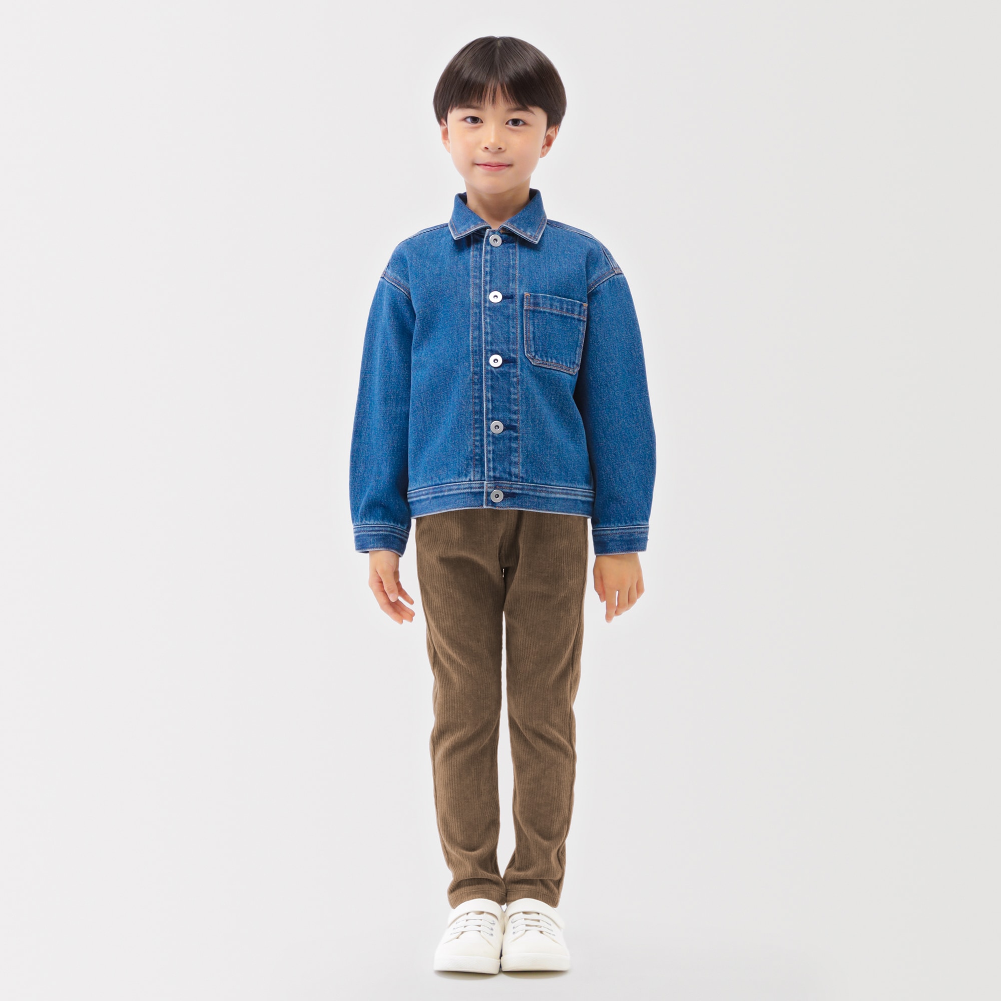 キッズ　ジャージーストレッチコーデュロイレギンスパンツ