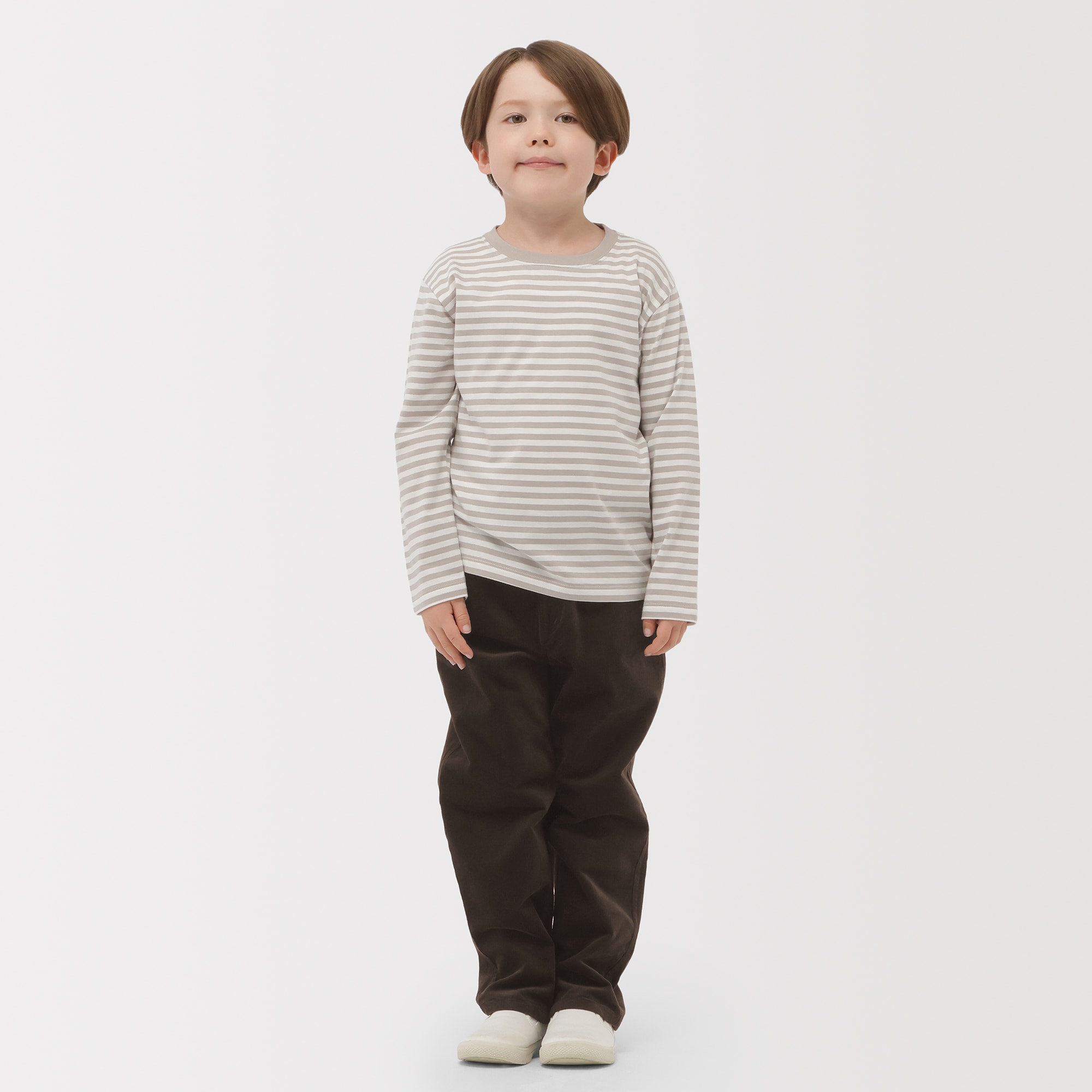 キッズ　ストレッチコーデュロイルーズフィットパンツ