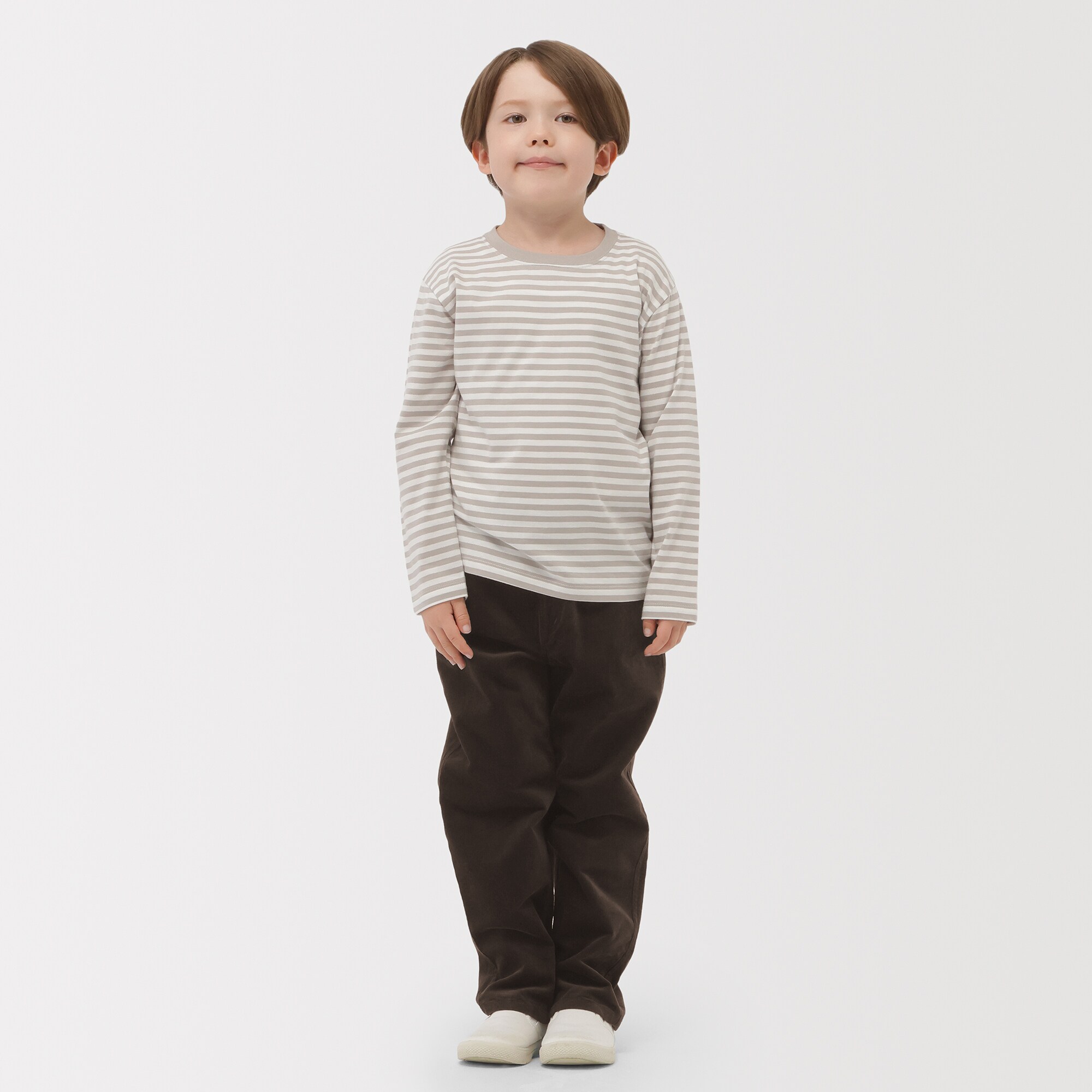 キッズ　ストレッチコーデュロイルーズフィットパンツ