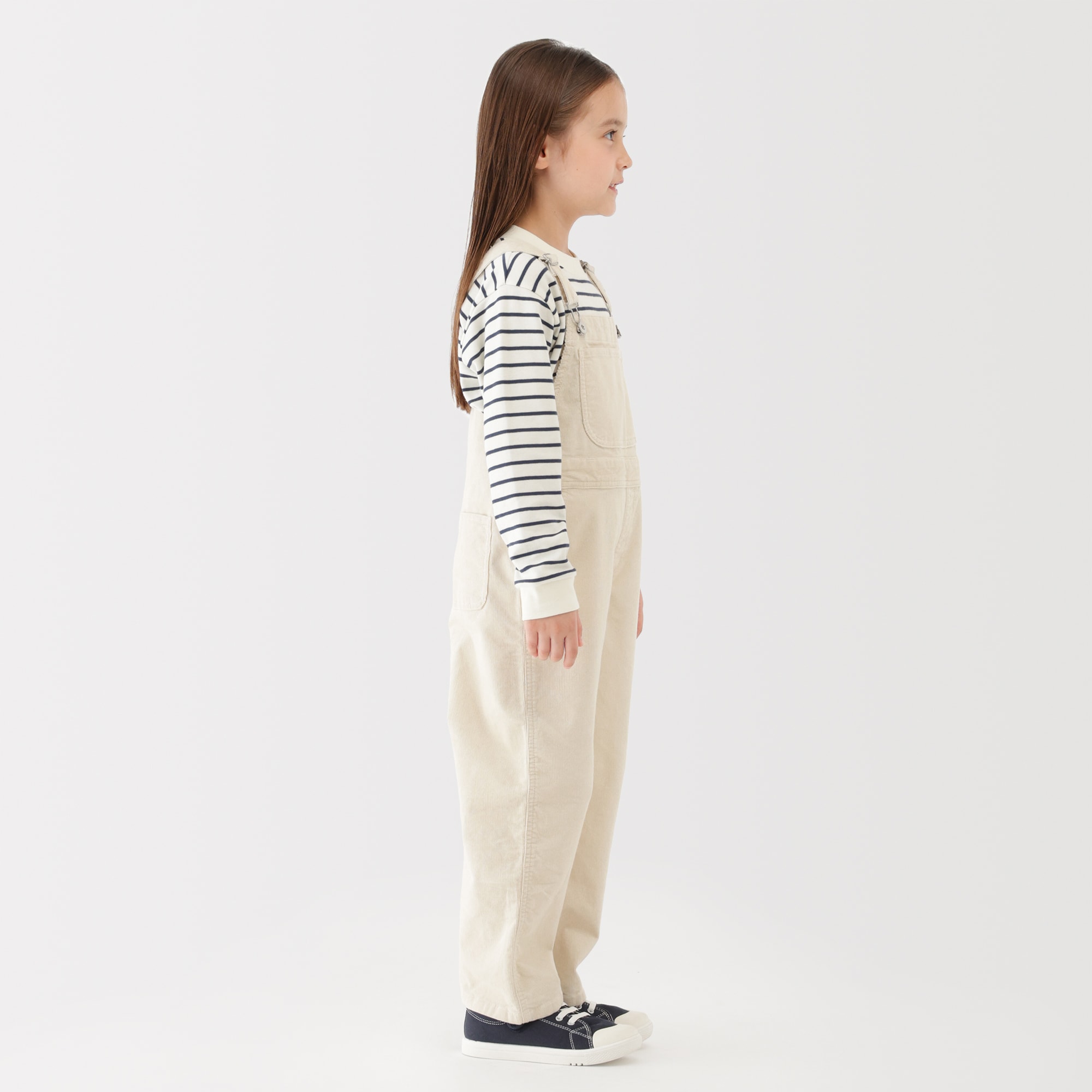 キッズ　ストレッチコーデュロイオーバーオール