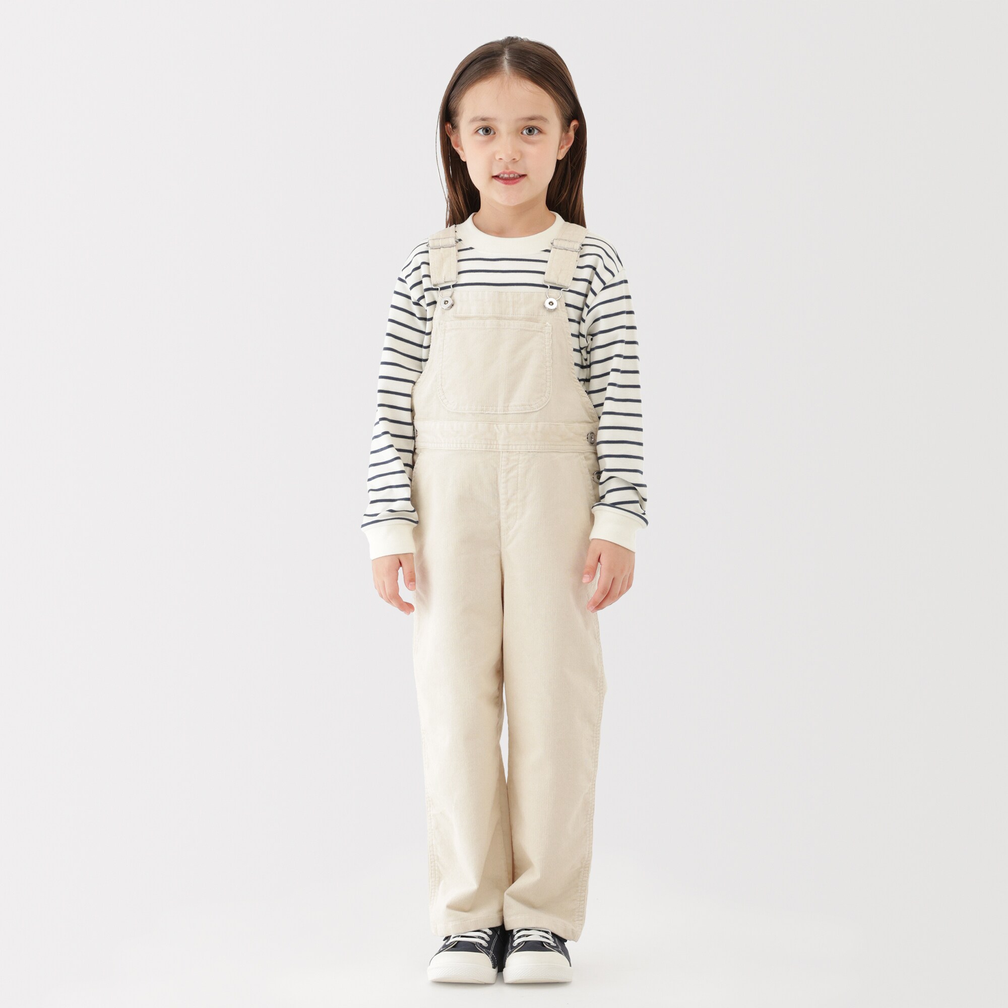 キッズ　ストレッチコーデュロイオーバーオール