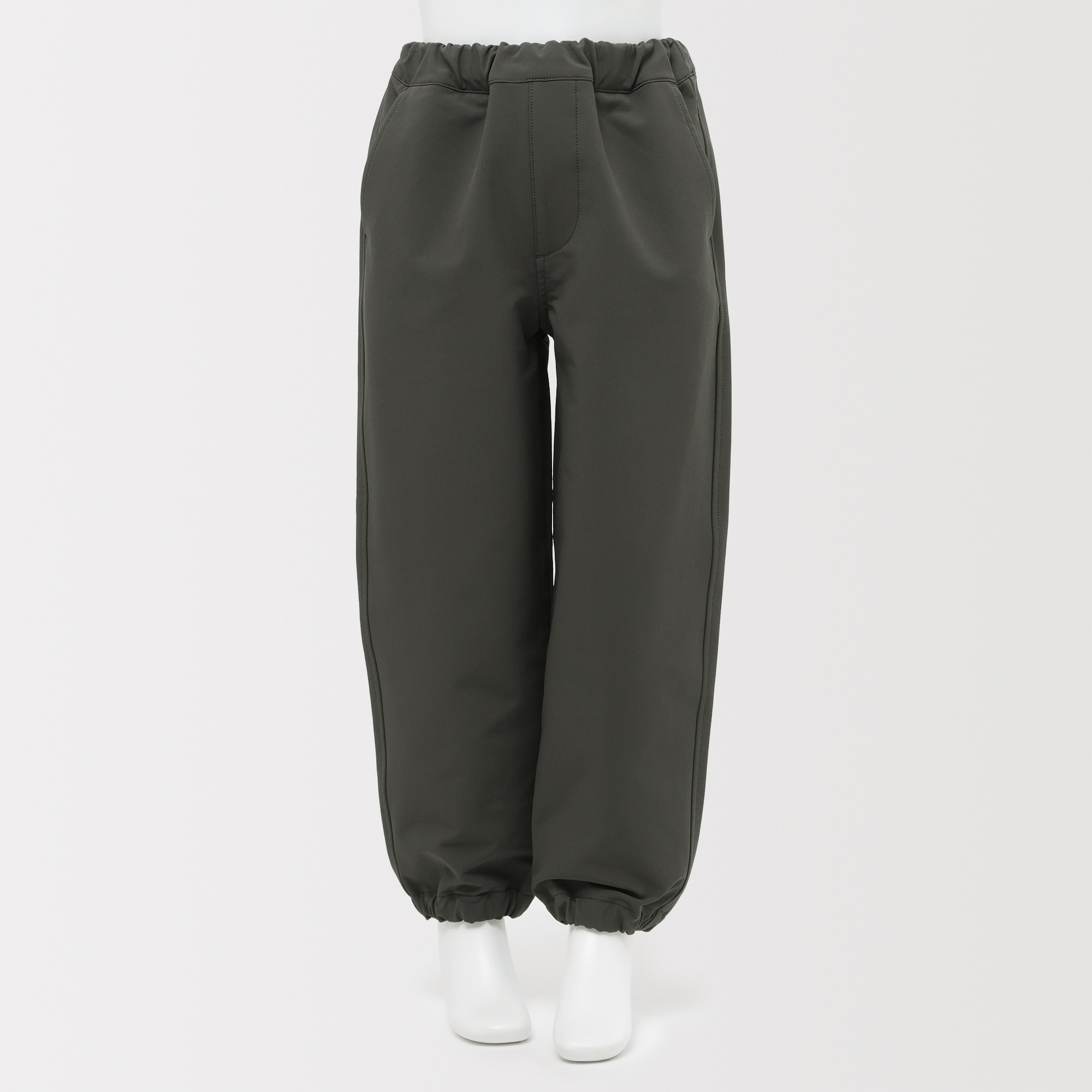 キッズ　防風裏起毛ストレッチジョガーパンツ