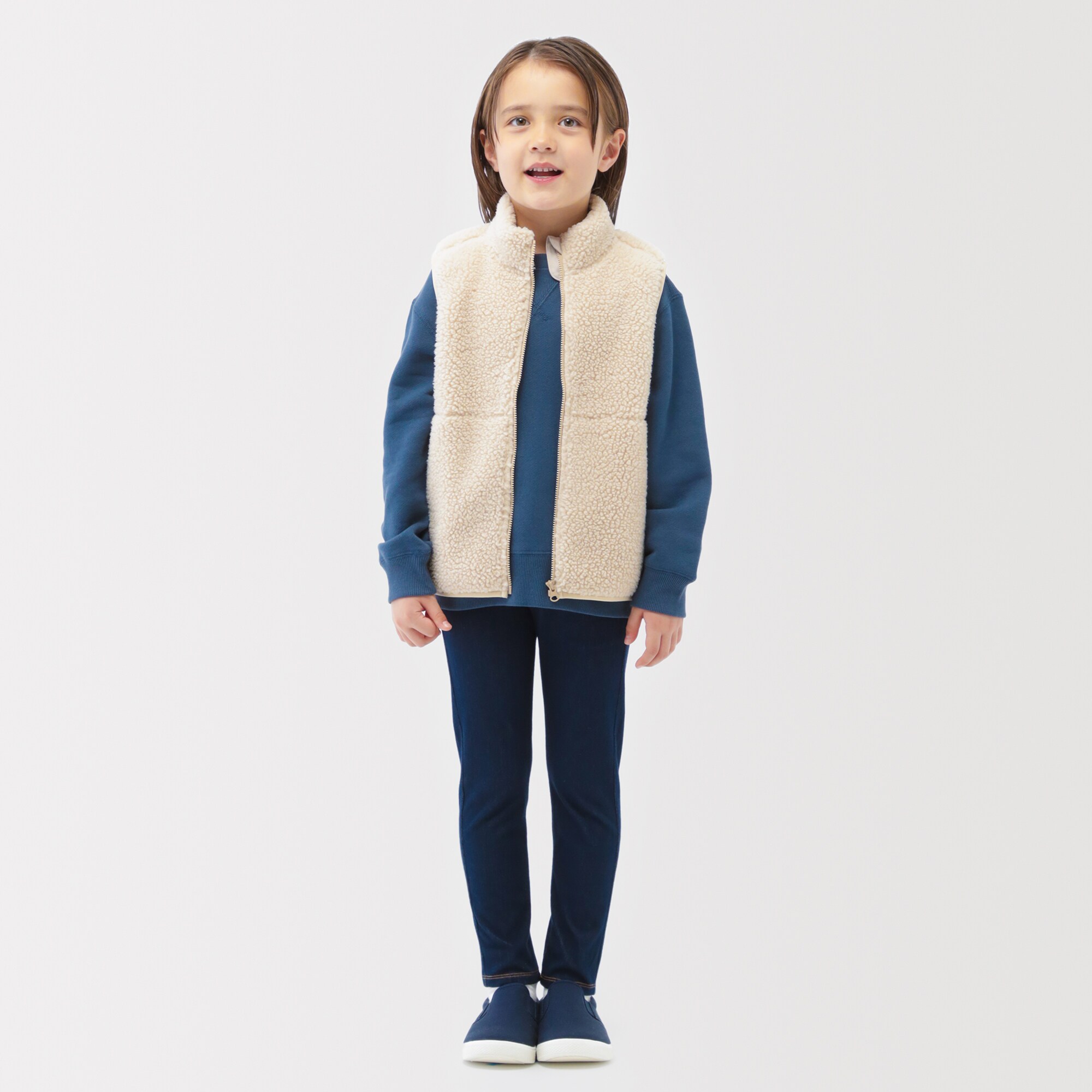 キッズ ボアフリースベスト | 無印良品