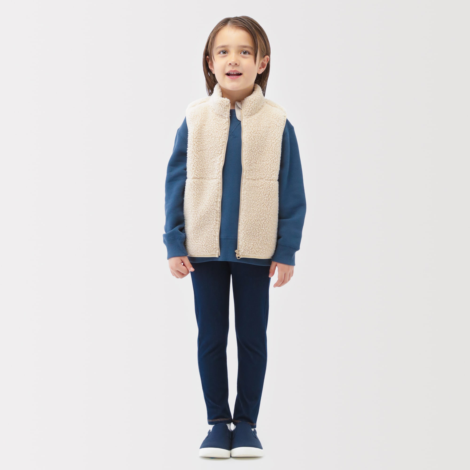 キッズ　ボアフリースベスト