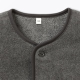 キッズ　素材に還るフリースカーディガン