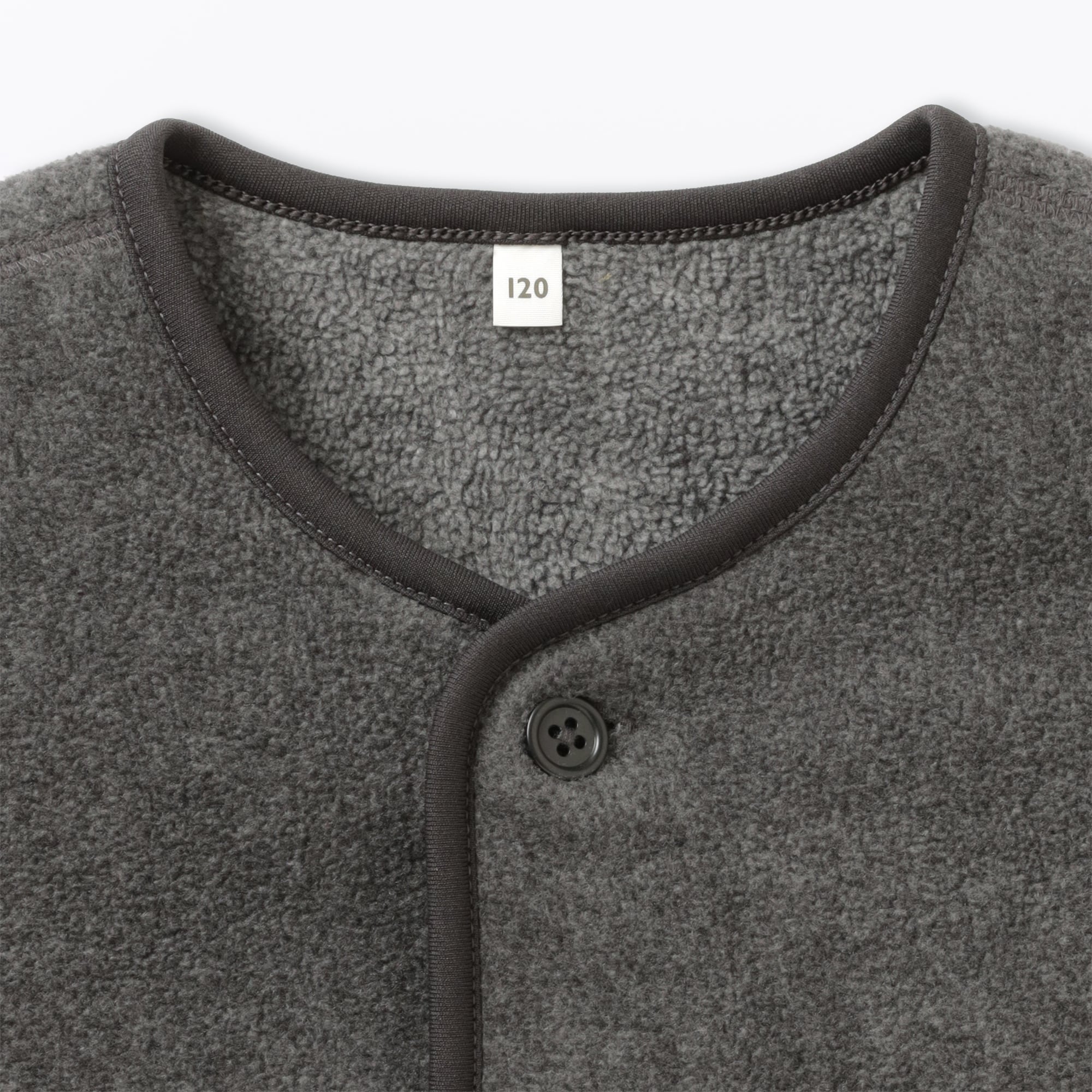 キッズ　素材に還るフリースカーディガン