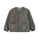 キッズ　素材に還るフリースカーディガン