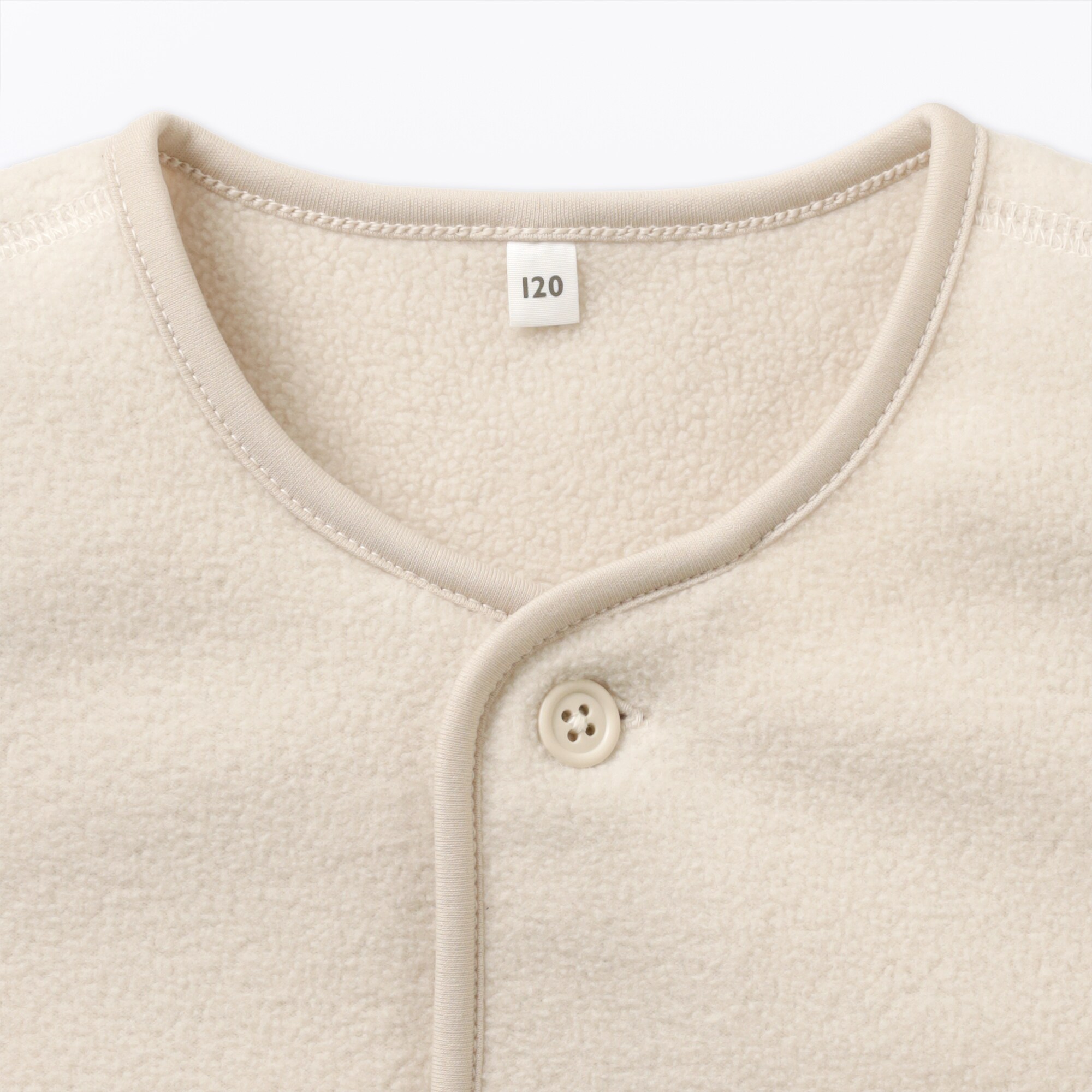 キッズ　素材に還るフリースカーディガン