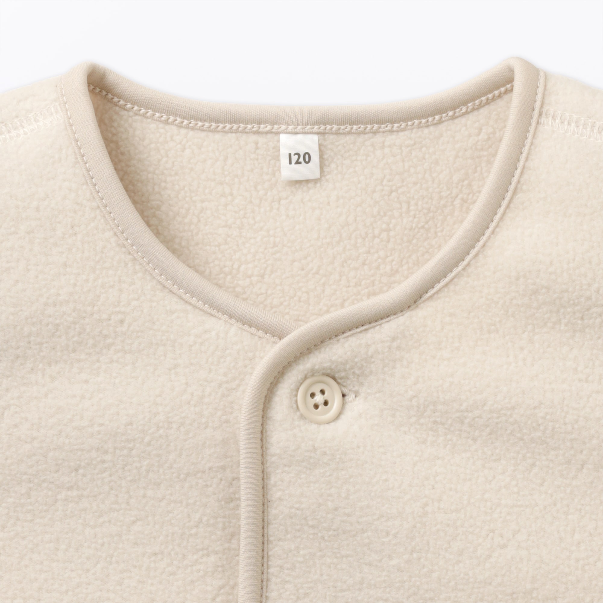 キッズ　素材に還るフリースカーディガン