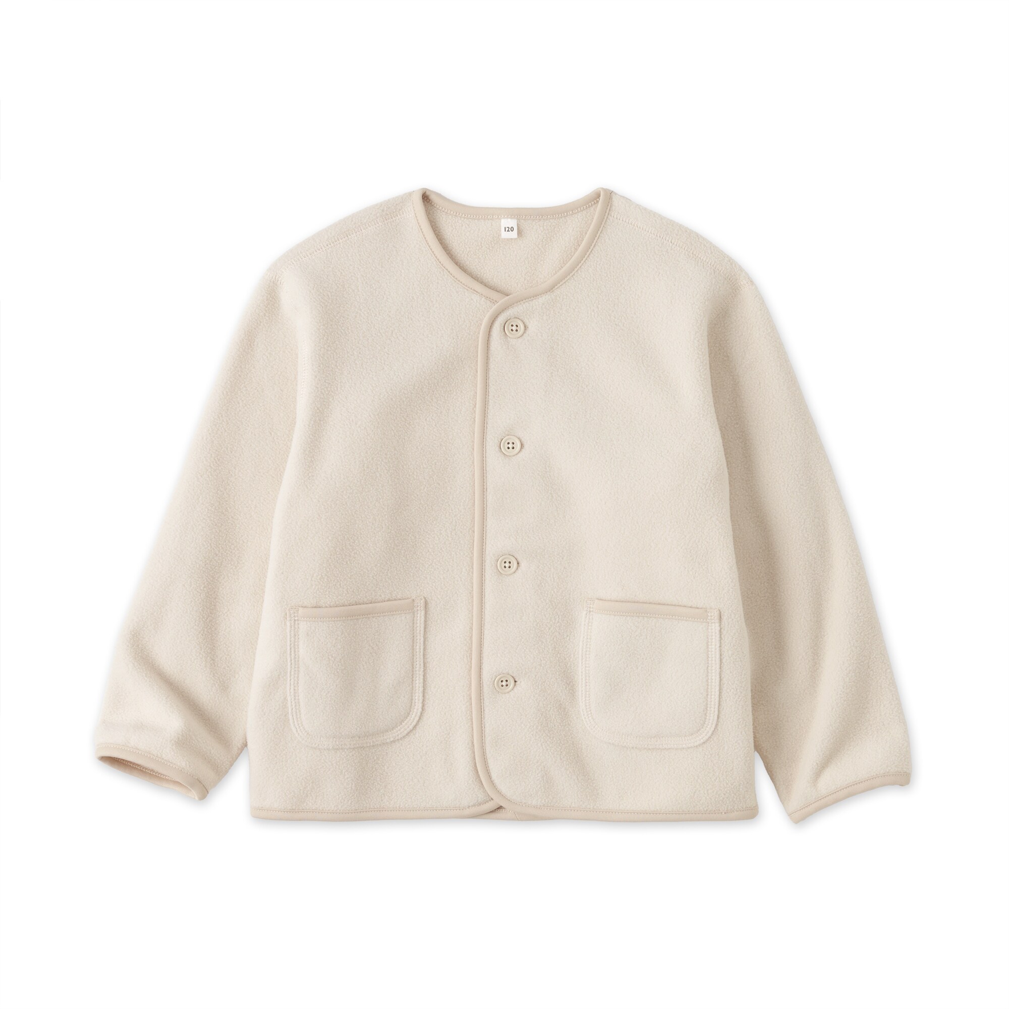 キッズ　素材に還るフリースカーディガン