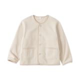 キッズ　素材に還るフリースカーディガン