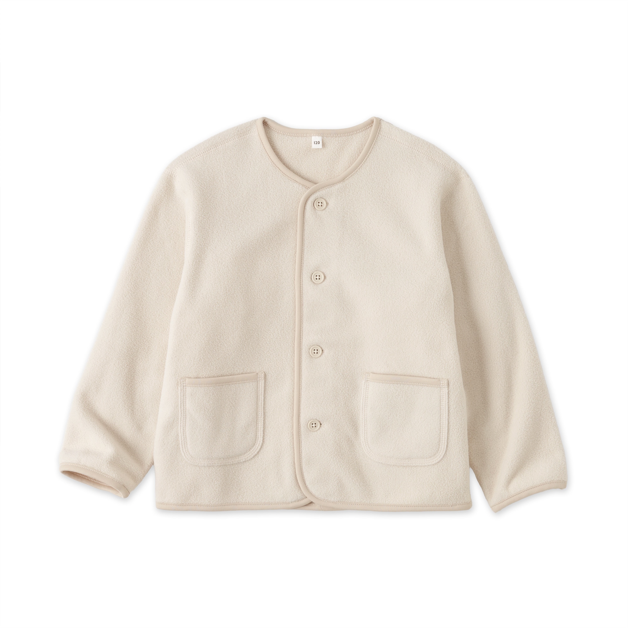 キッズ　素材に還るフリースカーディガン