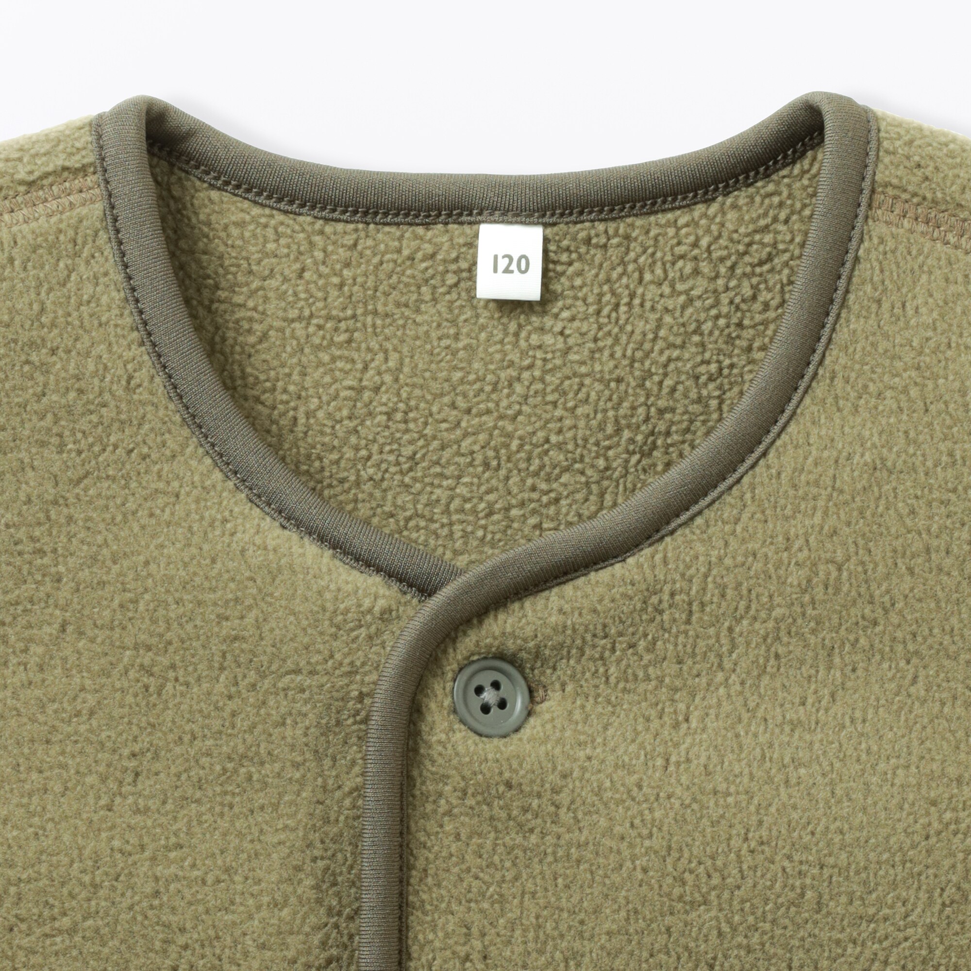 キッズ　素材に還るフリースカーディガン