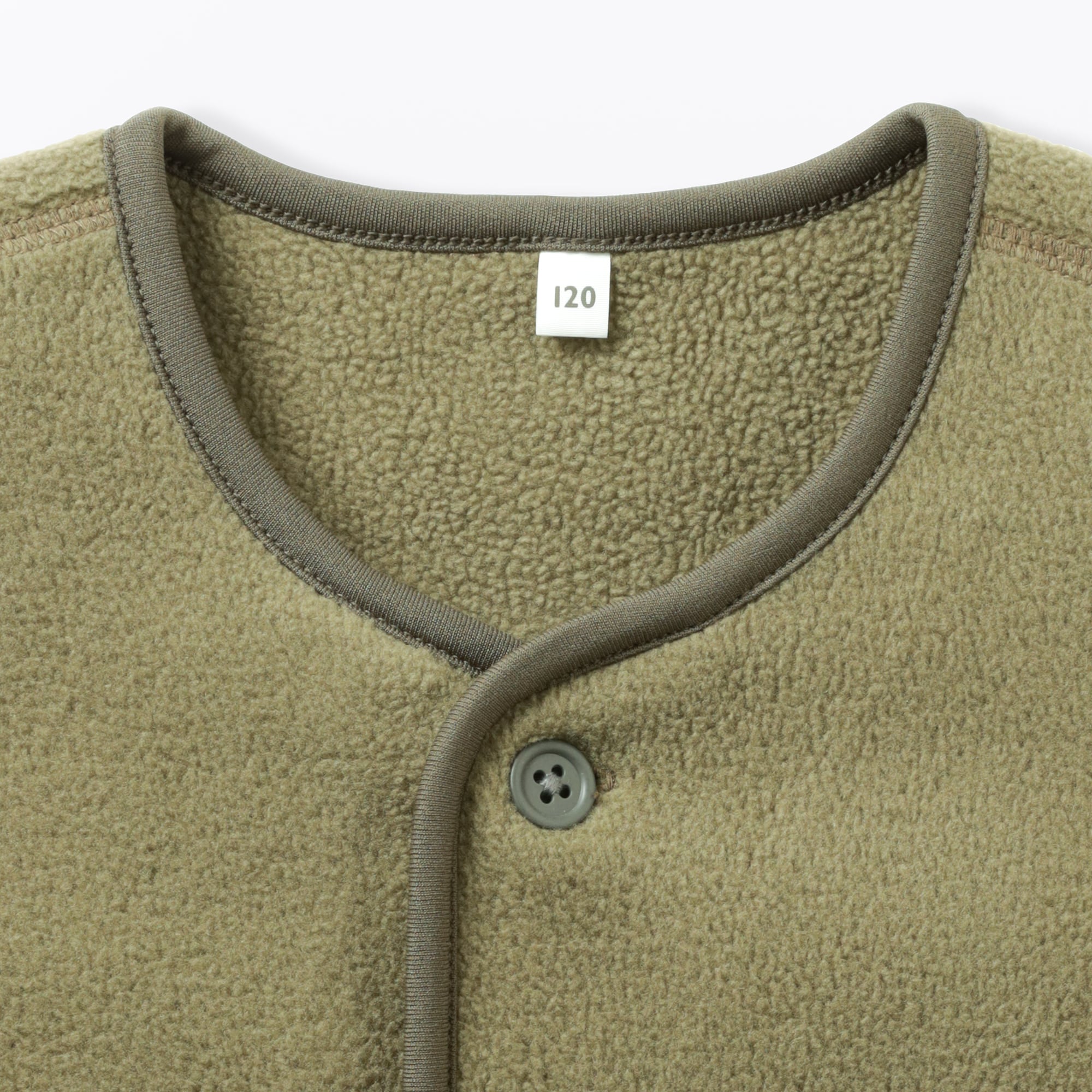 キッズ　素材に還るフリースカーディガン