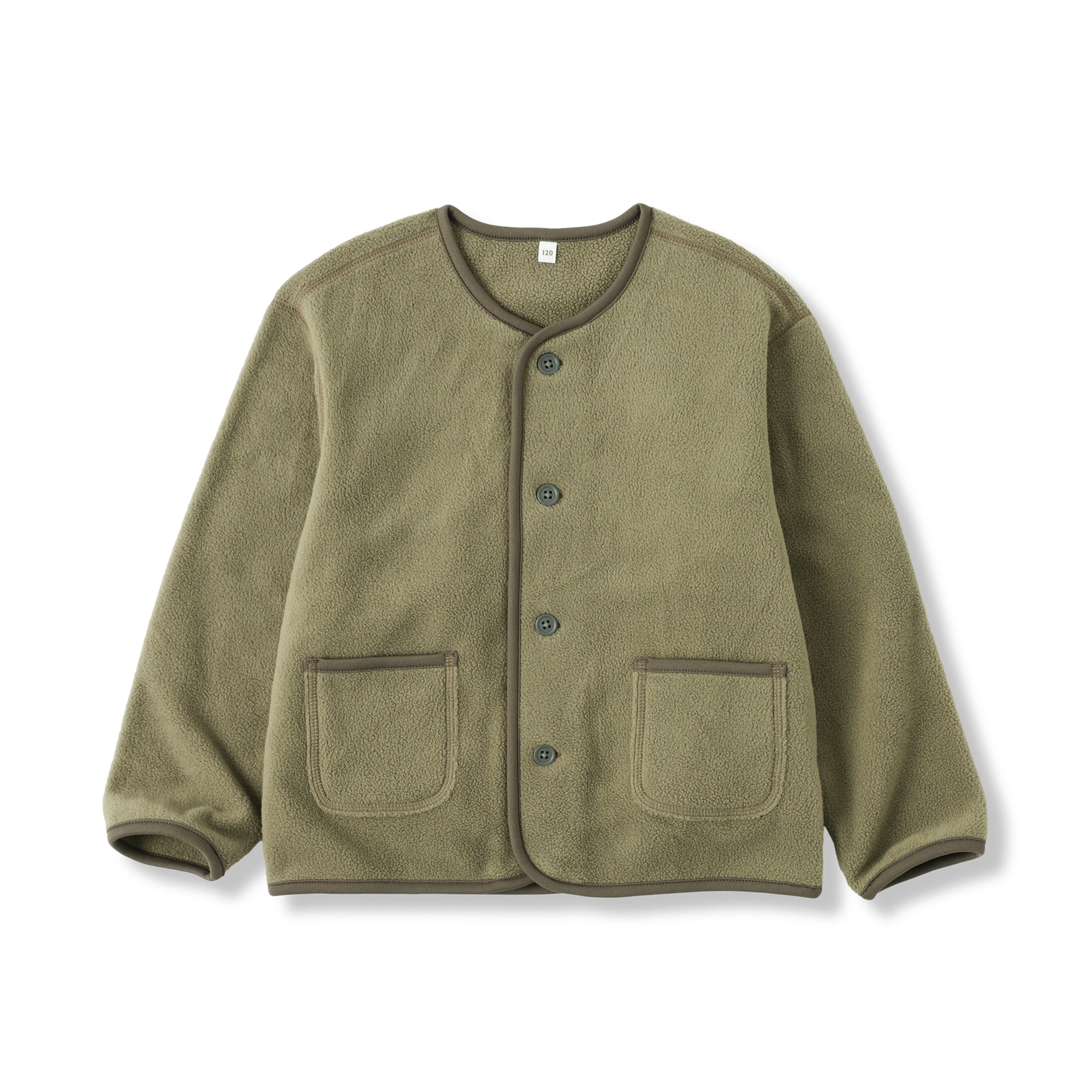 キッズ　素材に還るフリースカーディガン