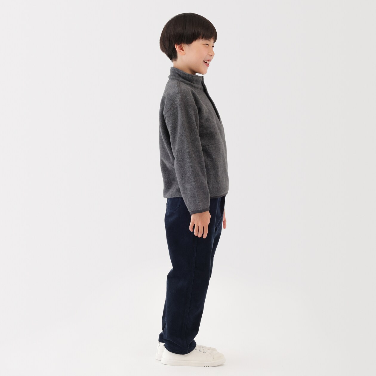 キッズ　素材に還るフリースプルオーバー