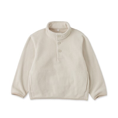 キッズ　素材に還るフリースプルオーバー